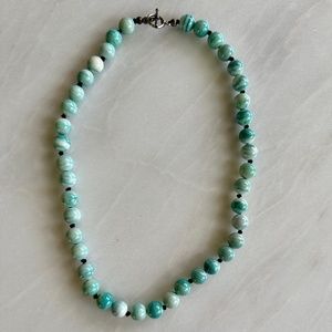 Turquoise Beaded Necklace, New, Never-worn